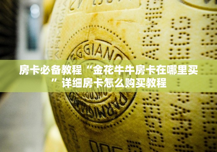 房卡必备教程“金花牛牛房卡在哪里买”详细房卡怎么购买教程